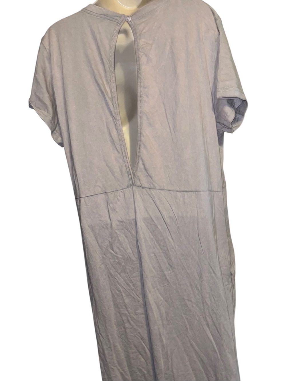 Yak & Yeti L/XL Lavender Wide Leg Jumpsuit Embroidered Boho Pockets NWT - Picture 5 of 5